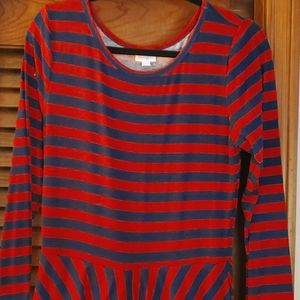 Navy, red dress Georgia size L